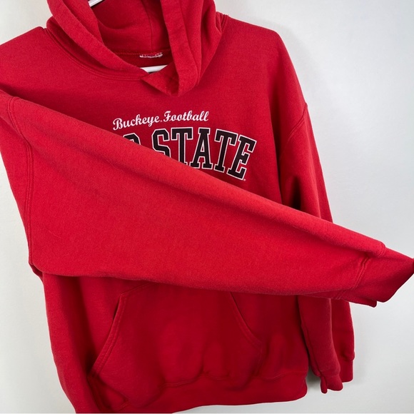 Ohio State Buckeyes NCAA Football Red Hoodie Sweatshirt Gator Bowl 2012 Fits Sm - Picture 4 of 13